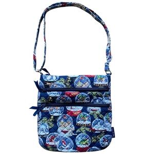 Vera Bradley Christmas Snow Globe Crossbody Bag